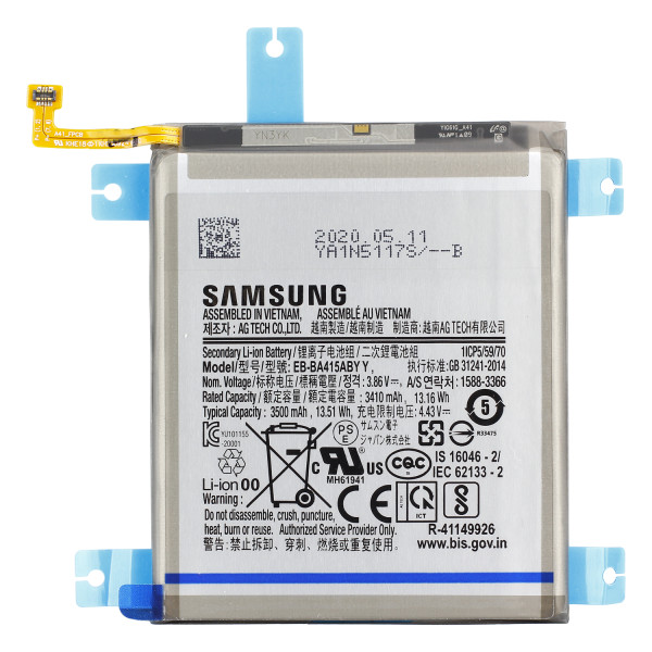 Batterij Original Samsung voor Galaxy A41 A415, Typ EB-BA415ABY
