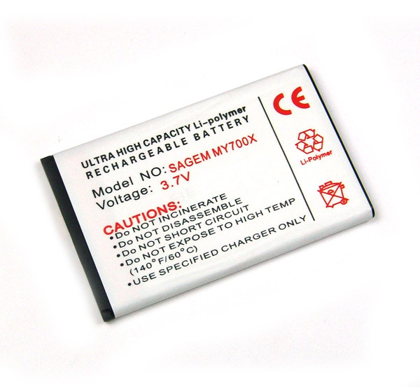 Batterij voor Sagem MY-700x, Lithium-Polymer