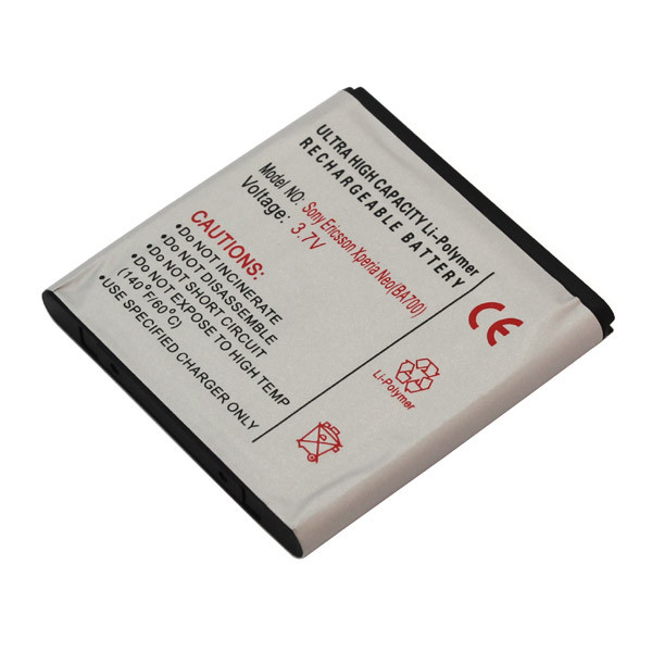 Batterij voor SonyEricsson Xperia Neo, Xperia Pro, Xperia Ray, is gelijk aan BA700, Li-Polymer