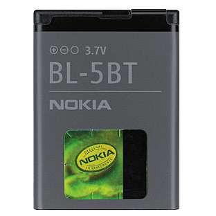 Batterij Original Nokia voor 2228, 2600 classic, 2680, 7510 Supernova, N75, Typ BL-5BT