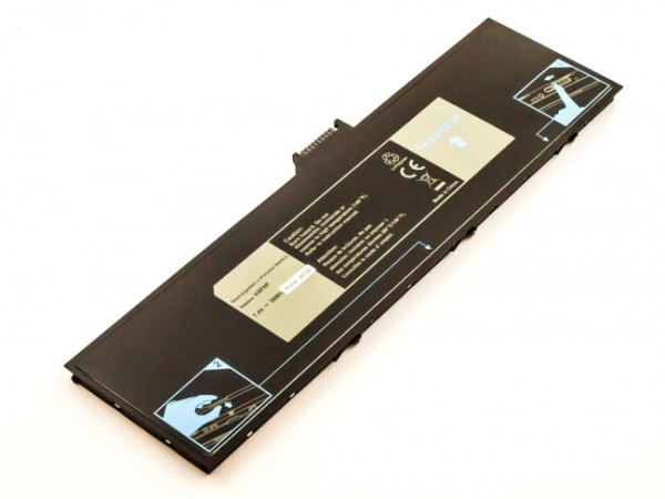Batterij voor Dell Venue 11 Pro 7130, 11 Pro 7139, als HXFHF, VJF0X, VT26R, XNY66, 7.4V, 4850 mAh