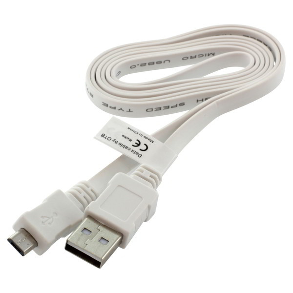 USB Kabel Ladekabel Datenkabel Flachkabel für HTC Desire 500 