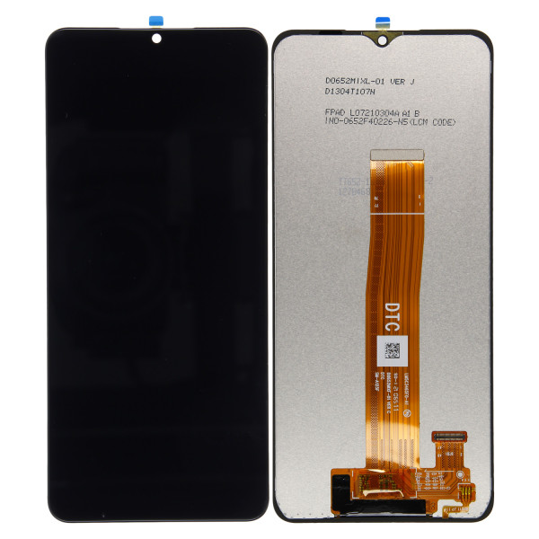 LCD-Kompletteinheit ohne Rahmen voor Samsung Galaxy A12 A125F, zwart