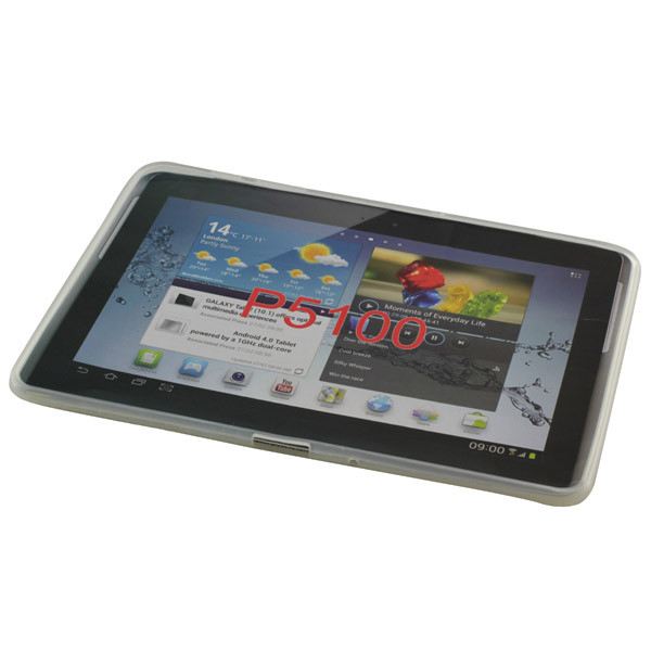 Back-Case voor Samsung P5100 Galaxy Tab 2 10.1, (TPU)