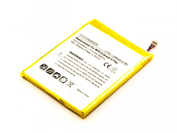 Batterij voor ZTE Grand S Flex, MF910 als Li3823T43P3h715345, 2300 mAh, 3.7V