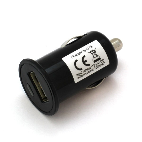 Universal KFZ-USB-Lade-Adapter, 12/24V, 1A, zwart