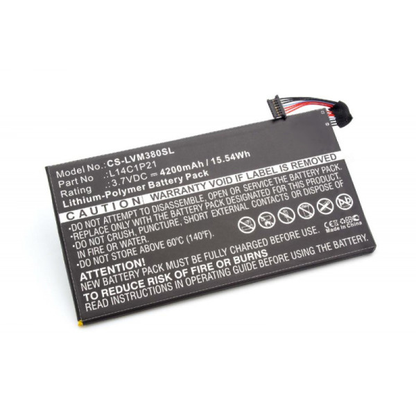 Batterij voor Lenovo Ideatab Miix 3-830, Miix 3, als L14C1P21, 3.7V, 4200mAh, Li-Polymer