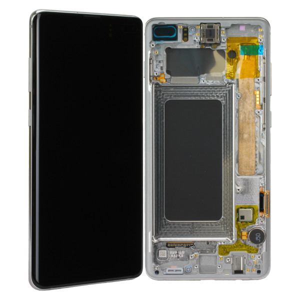LCD-Kompletteinheit voor Samsung Galaxy S10+ G975F, Prism White/Silver