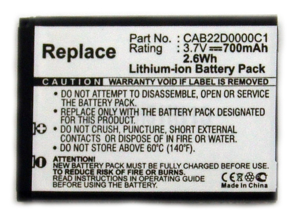 Batterij voor Alcatel One Touch 356, 665, 665X, T-MOBILE Accord, als CAB22B0000C1, CAB22D0000C1, CAB22D00