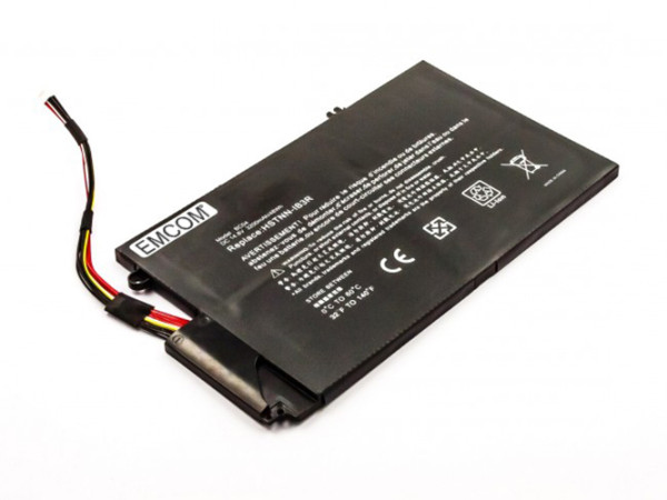 Batterij voor HP Envy TouchSmart 4, als 681879-171, 681879-1C1, 681879-541, EL04XL, HSTNN-IB3R, HSTNN-UB3
