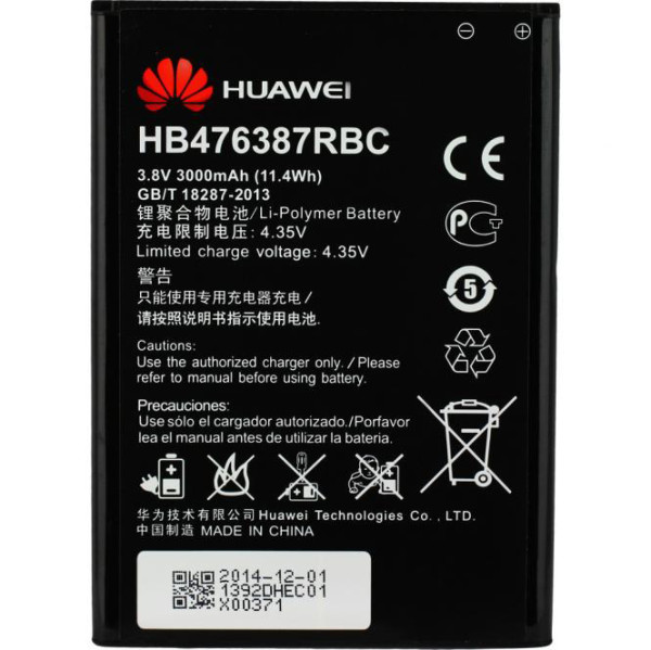 Batterij Original Huawei HB476387RBC voor Ascend G750, Honor 3X G750, 3.8V, 3Ah, Li-Polymer