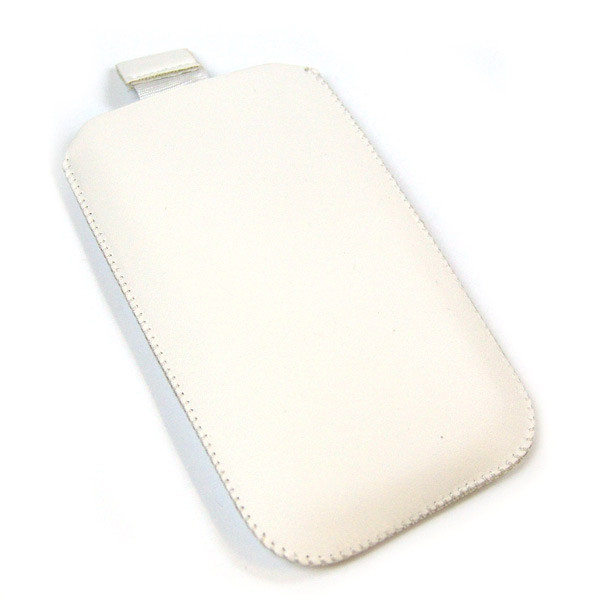 Etui-Tasche, Leder für Apple iPhone 4, 4S weiß