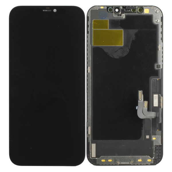 Weiche OLED-Displayeinheit komplett inkl. Touchscreen voor iPhone 12, iPhone 12 Pro, zwart
