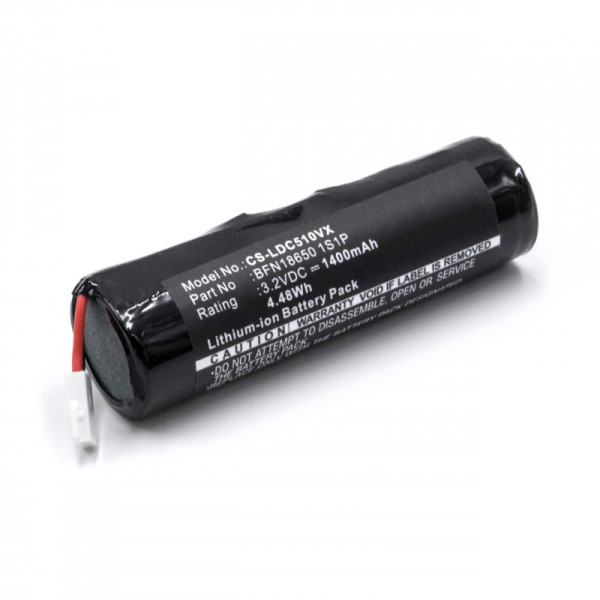 Batterij voor Batterij-Sauger Leifheit Dry&amp;Clean 51000, 51002, 51113, 51114, als BFN18650 1S1P, 1,4Ah