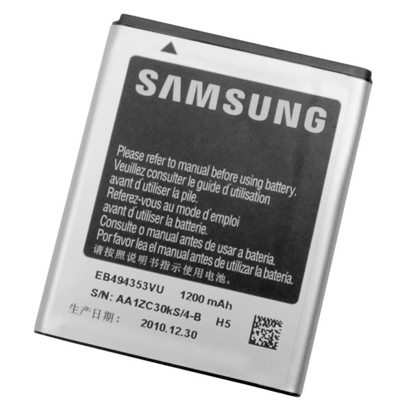 Akku Original Samsung für Samsung Galaxy Mini S5570, 1200 mAh, Typ: EB494353VU