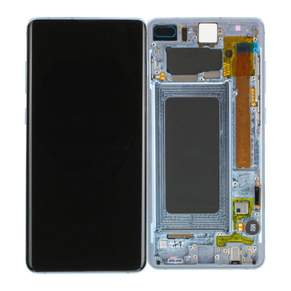 LCD-Kompletteinheit für Samsung Galaxy S10+ G975F, Prism Blue