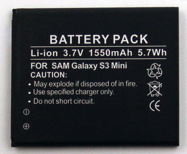 Batterij voor Samsung Galaxy S3 Mini i8190, Galaxy Ace 2 i8160, Galaxy S Duos S7562, als EB-F1M7FLU