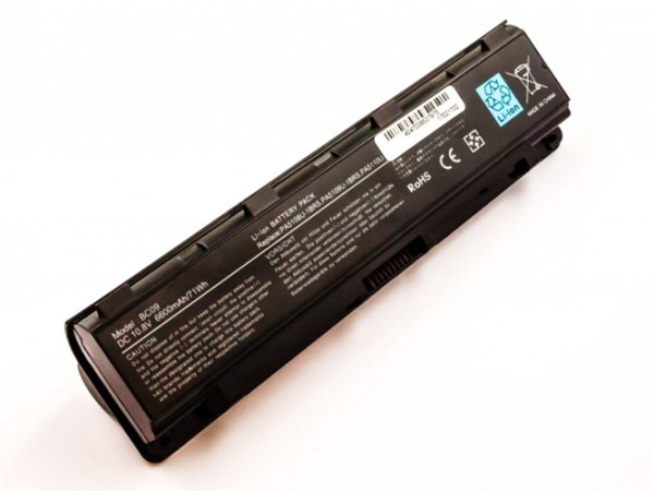 Krachtige Batterij voor Toshiba Satellite C40, C45, C50, C55, C70, C75, als PABAS271, 6600 mAh