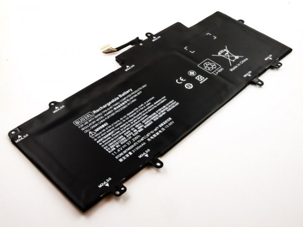 Batterij voor Hewlett-Packard ChromeBook 14 G4, 14-AK, als 816609-005, BU03037XL, TPN-Q167, 3250 mAh