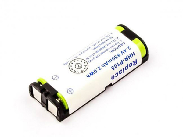 Batterij voor Panasonic KX-TG2411, KX-TG2420, KX-TG2421, KX-TG2422, als HHR-P105, HHR-P105A, TYPE 31