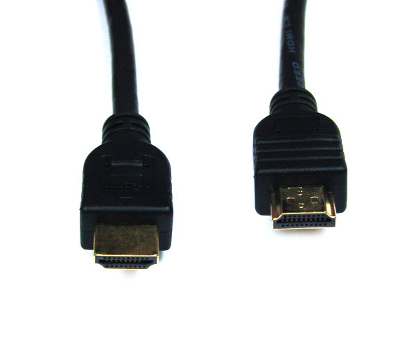 HDMI-Kabel, HDMI High Speed, mit Ethernet, 4K-fähig, vergoldete Kontakte, 2,0 m Länge, schwarz