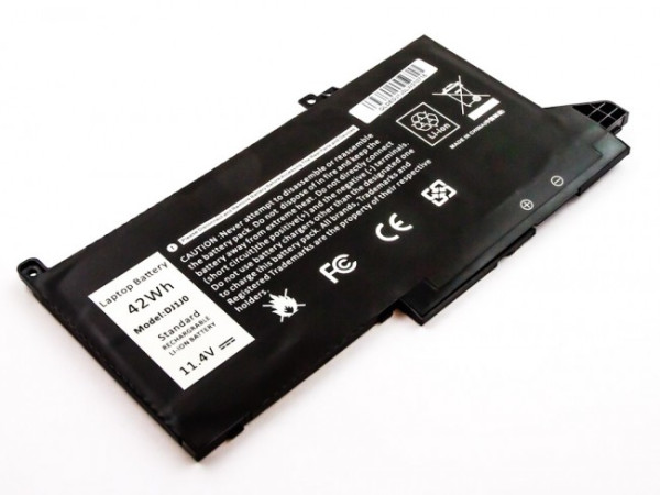 Batterij voor Dell Latitude 12, 12 7000, 12 7280, 12 7480, 7490, als 451-BBZL, DJ1J0, 11,4 V, 3,65 Ah
