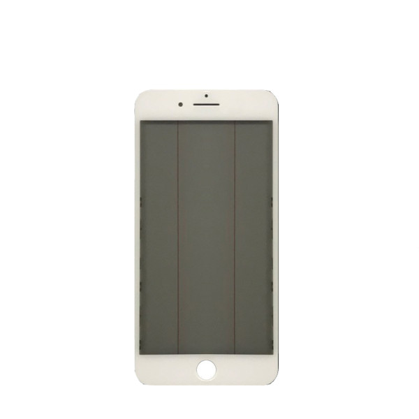 Polarisierendes Display-Frontglas, kaltgepresst, mit Rahmen und OCA voor iPhone 8/ SE (2020), weiß