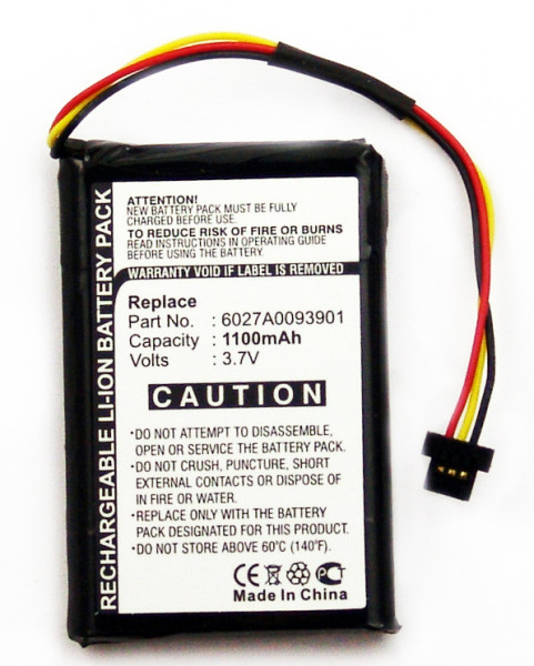 Batterij voor TomTom XL IQ, V3,wie 4EM0.001.01, 6027A0093901, N14644