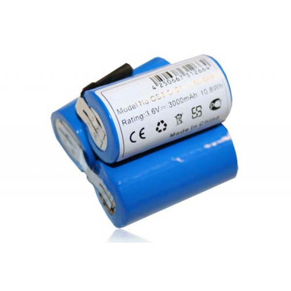 Batterij voor Batterij-Sauger AEG Classic 1, Liliput AG1411, 1412, 1413, als 520103, Ni-Mh, 3,6V, 3Ah
