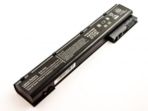 Batterij voor HP ZBook 15, 15 G1, 15 G2, 15 G3, 17, 17 G1, 17 G2, 17 G3, als AR08XL, HSTNN-DB4H, 5200 mAh