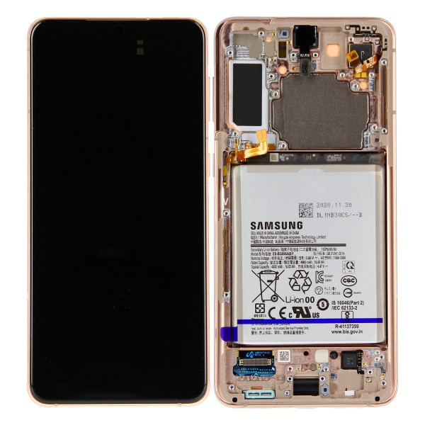 LCD Display inkl. Batterij voor Samsung Galaxy S21+ G996B/DS, Phantom Violett