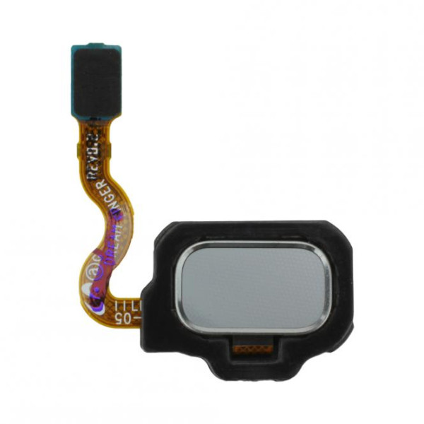 Fingerabdrucksensor mit Flexkabel für Samsung Galaxy S8 G950F und S8 Plus G955F, Farbe: Silber