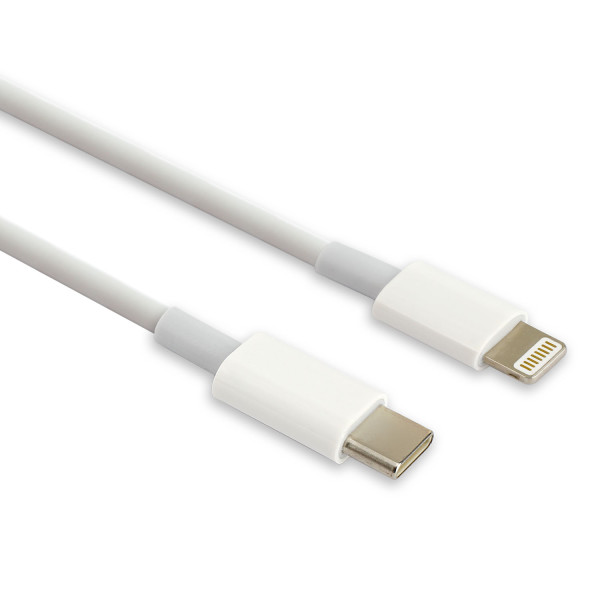 USB-C auf Lightning Datenkabel, 1 Meter Länge, weiß, für iPad, iPhone