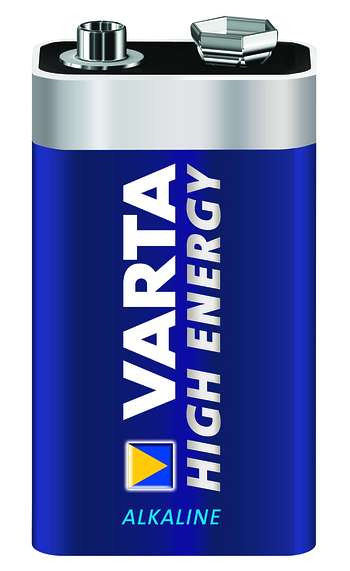Batterie VARTA 6AM6, Alkaline, 9 Volt Block