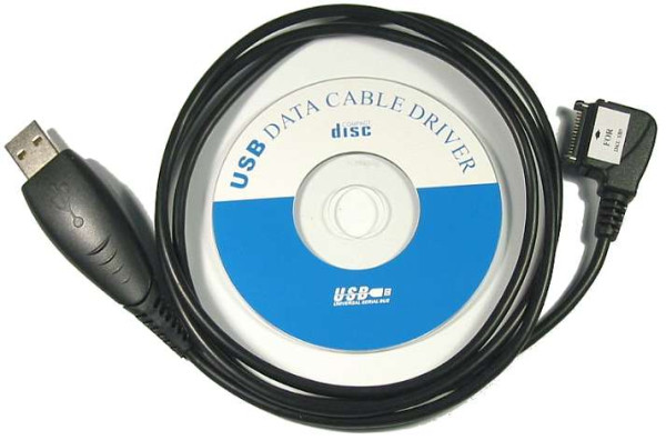 USB-Datenkabel mit Treiber-CD voor Samsung C200N, C210, C300, D410, E300, E710, P400, S300, V200