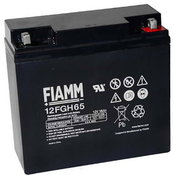 Blei-Batterij Fiamm 12FGH65, M5 Schraubanschluss, 12 Volt, 18 Ah