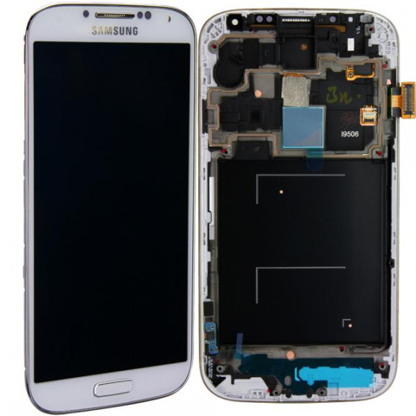 Komplett LCD+ Frontcover voor Samsung Galaxy S4 GT-i9506, weiß, als GH97-15202A