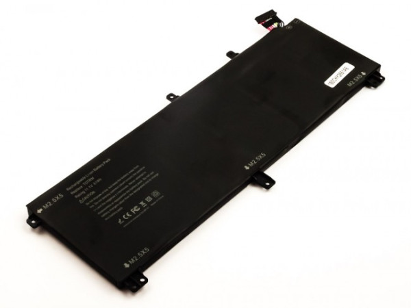 Batterij voor Dell XPS 15 9530, als 245RR, 701WJ, 7D1WJ, H76MY 11.1V, 5500 mAh
