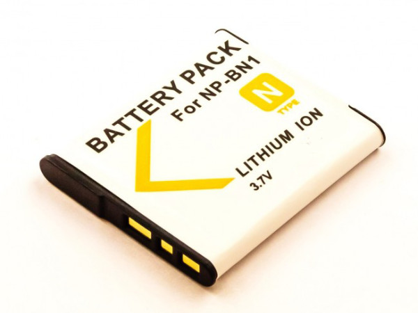 Batterij als Sony NP-BN1 voor Cybershot DSC T110, T99, TF1, TX5, TX7, TX10, W310, W560, W710, WX100, WX9