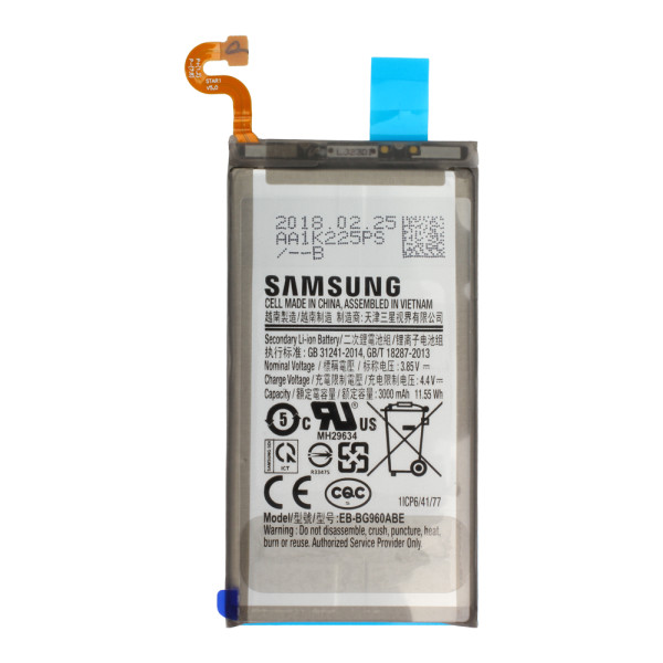 Batterij Original Samsung voor Galaxy S9 SM-G960F, S9 Duos, als EB-BG960ABE, GH82-15963A