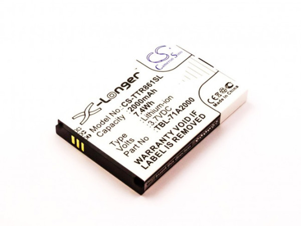 Batterij voor TP-LINK M5350, TL-TR761, TL-TR861 WLAN / LTE / WiFi Router / Hotspot, als TBL-71A2000