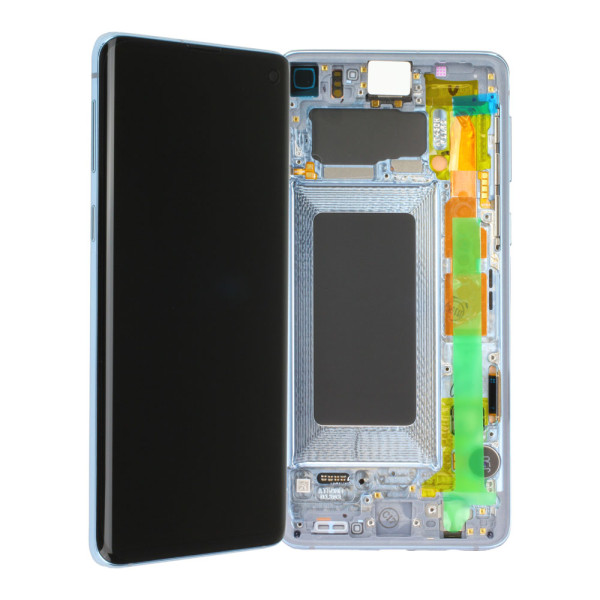 LCD-Kompletteinheit voor Samsung Galaxy S10 G973F, Prism Blue