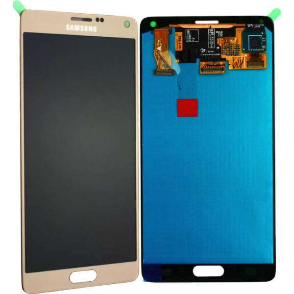 LCD Display Einheit inkl. Touchscreen voor Samsung Galaxy Note 4 N910, gold, als GH97-16565C