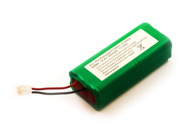 Batterij voor Batterij-Sauger Philips Easystar FC8800, FC8802, als 432200624651, 800 mAh, 14.4V
