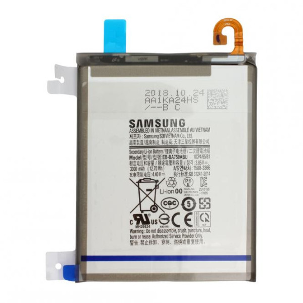 Batterij Original Samsung voor Galaxy A7 A750F, Typ EB-BA750ABU , 3300 mAh, 3.85V