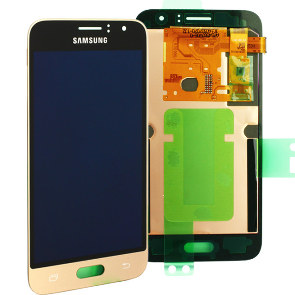 LCD-Kompletteinheit für Samsung Galaxy J1 2016 J120F, gold