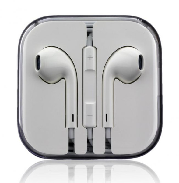 Apple EarPods mit Fernbedienung + Mikro, Klinkenstecker für iPhone, iPod, MD827ZM/A, MNHF2ZM/A