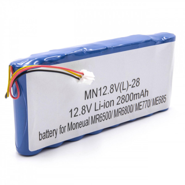 Batterij voor Saugroboter Moneual ME770 Style, MR6500, Rydis H65, Rydis H68 Pro, als 12J003633, 2,8Ah