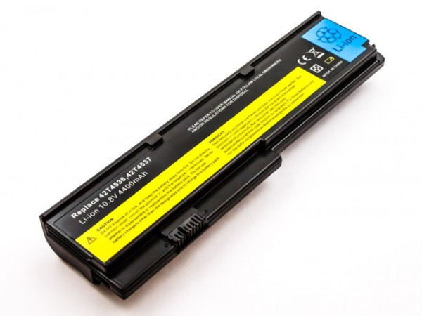 Batterij voor Lenovo ThinkPad X200, X201, als 42T4534, 42T4537, ASM 42T4537, FRU 42T4536, 4400mAh