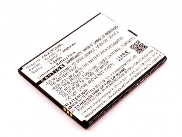 Batterij voor Archos 50 Platinum 4G, als AC50PL4G